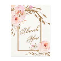 ピンクエレガント赤面フローラ結婚の写真ありがとう