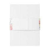 ピンクエレガント赤面フローラ結婚式招待状 招待状ベリーバンド (裏面例)