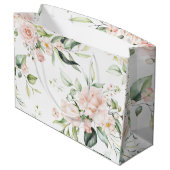 ピンクエレガント赤面ユーカリプトゥスグ結婚レナリー ラージペーパーバッグ (裏面アングル)