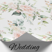 ピンクエレガント赤面ユーカリ包み ラッピングペーパー