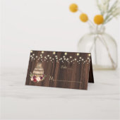 ピンクエレガント赤面花金ゴールド枠テーブル番号 プレイスカード (裏面)