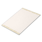 ピンクエレガント赤面&金ゴールド並みメモ帳 ノートパッド (アングル)