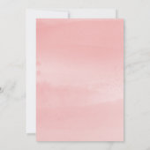 ピンクエレガント金ゴールドエッフェルタワーパリスイート16 招待状 (裏面)