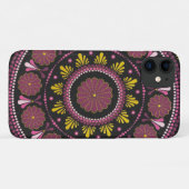 ピンクエレガント金ゴールド曼荼羅房宝禅点画花 Case-Mate iPhoneケース (裏面(横))