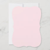 ピンクエレガント金ゴールド牡丹ガールベビーシャワー 招待状 (裏面)