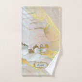 ピンクエレガント金ゴールド バスタオルセット (ハンドタオル)