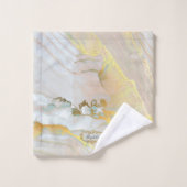 ピンクエレガント金ゴールド バスタオルセット (ウォッシュタオル)