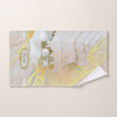 ピンクエレガント金ゴールド バスタオルセット (ハンドタオル)