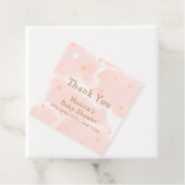 ピンクエレガント雲9つ星ガールベビーシャワー フェイバータグ (インサイチュ)