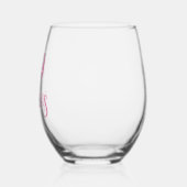 ピンクエレガント50と素晴らしい ステムなしワイングラス (左)