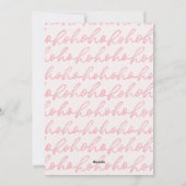 ピンクエレガント・クリスマスツリー シーズンカード (裏面)