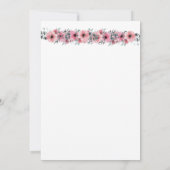 ピンクエレガント&ホワイト招待状 招待状 (裏面)