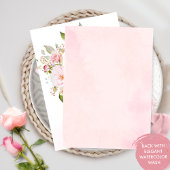 ピンクエレガント、赤面、バラ金ゴールドフローラ結婚 招待状