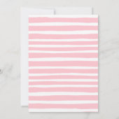 ピンクエレガント&金ゴールドカップルカボチャ赤ちゃんシャワー 招待状 (裏面)