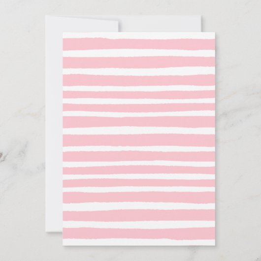 ピンクエレガント&金ゴールドカップルカボチャ赤ちゃんシャワー 招待状 (裏面)