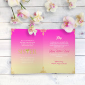 ピンクエレガント&金ゴールドバウ姉の母の日 シーズンカード