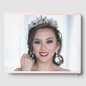 ピンクエレガント&金ゴールドフローラキンセアニラ ゲストブック (裏面)