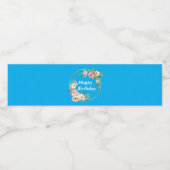 ピンクエレガント&金ゴールド食品&飲料ラベルセット ペットボトルラベル (シングルラベル)