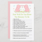 ピンクエレファントどのように良く知っているベビーショールゲーム (正面/裏面)