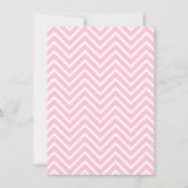 ピンクエレファントキッズ幼稚園卒業パーティー 招待状 (裏面)