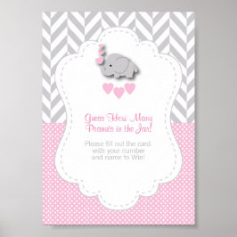 ピンクエレファントゲームの指示 ポスター