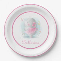 ピンクエレファントバレリーナインアトゥトゥ踊り