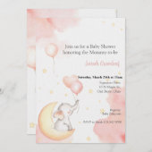 ピンクエレファント招待状 招待状 (正面/裏面)