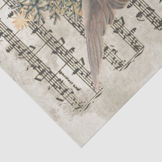 ピンクエンジェルクリスマスシート音楽デカップホリデー 薄葉紙 (詳細)