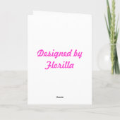 ピンクエンジェルグリーティングカード カード (裏面)