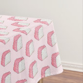 ピンクエンジェルフードスポンジケーキスライスベーキンググルメ テーブルクロス (インサイチュ)