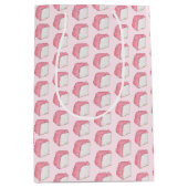 ピンクエンジェルフード スポンジケーキ スライス 焼き物 食いしん坊 ミディアムペーパーバッグ (正面)