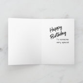 ピンクエンジェル誕生日カード カード (内部)