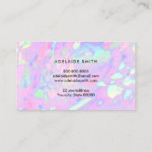 ピンクオインスパイアパルテクスチャーロイヤリティカード 名刺 (裏面)