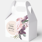 ピンクオウムBohoトロピカルバースデーパーティー50th フェイバーボックス (裏面)