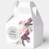 ピンクオウムBohoトロピカルバースデーパーティー60th フェイバーボックス (正面)