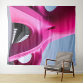 ピンクオクトアーキテクチャタペストリー タペストリー (インサイチュ(横))