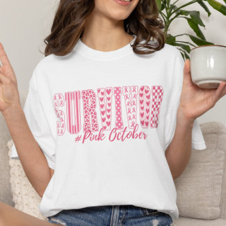 ピンクオクトーバー 乳がんサバイバー Tシャツ