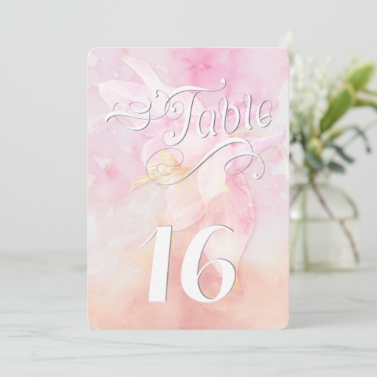 ピンクオダマキ(植物)フラワーウォーター色スプラッシュ結婚ズ (スタンド正面)