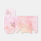 ピンクオダマキ(植物)フラワーウォーター色スプラッシュ フェイバーボックス (折り畳みなし)