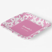 ピンクオトミ・メキシコ産ベビーシャワー紙プレート ペーパープレート (傾斜あり)