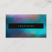 ピンクオパール海ブルーパープルブラックメイクアップスタイリスト 名刺 (正面)