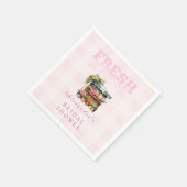 ピンクオフザマーケットブライダルシャワー スタンダードカクテルナプキン (角)