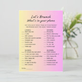 ピンクオレンジあなたの電話ブランチのパーティーゲームに何がある 招待状 (スタンド正面)