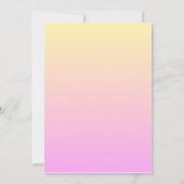 ピンクオレンジこの又はそのブランチパーティーゲーム 招待状 (裏面)