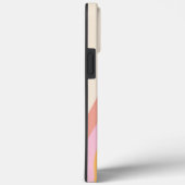ピンクオレンジのレトロウェーブのカスタムネーム Case-Mate iPhoneケース (裏面 / 右)