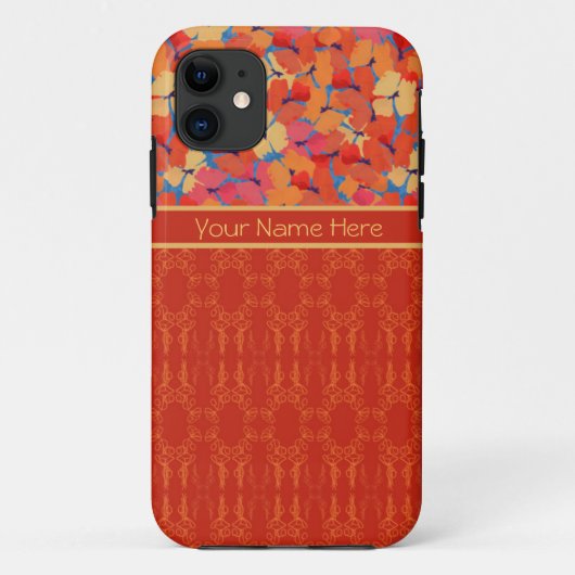 ピンクオレンジイエローポピーiPhone 5ケースメイト入りケース Case-Mate iPhoneケース (裏面)