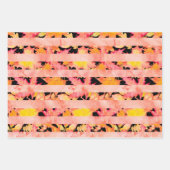 ピンクオレンジイエロー紅葉 ラッピングペーパーシート (正面2)