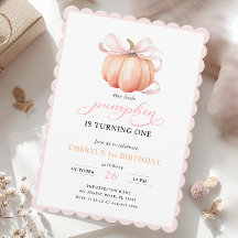 ピンクオレンジカボンプキンバングガールファースト誕生日