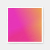 ピンクオレンジグラデーション黄 スタンダードカクテルナプキン (正面)