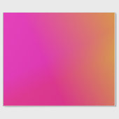 ピンクオレンジグラデーション黄 ラッピングペーパー (フラット)